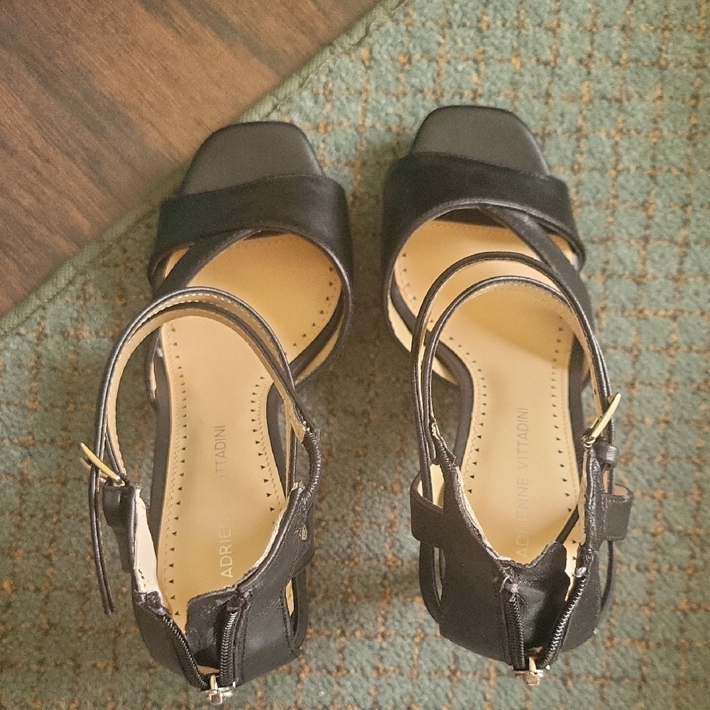 Adrienne Vittadini Black Strappy Heels - Picture 6 of 6